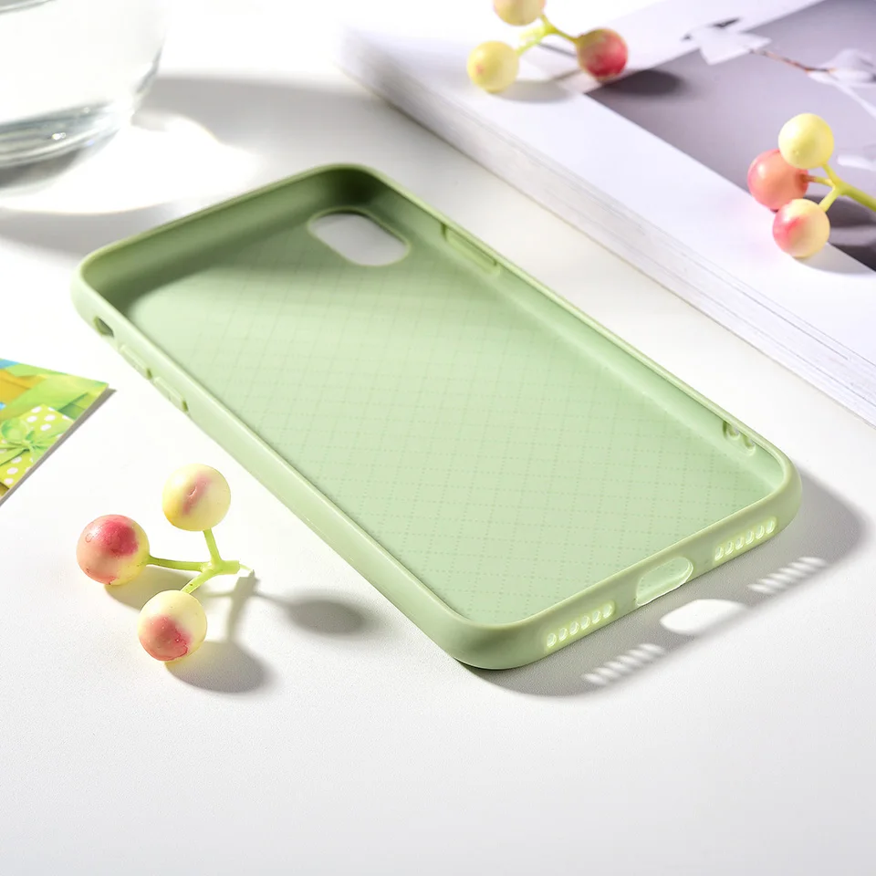 Модный Оригинальный чехол из жидкого силикона ярких цветов Ультратонкий для Apple