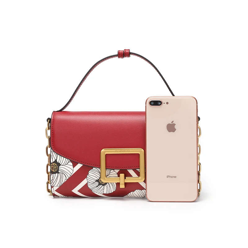 

Printed Pattern Crossbody Bag for Women 2021 New Metal Lock Single Shoulder Messenger Bag Ladies Dinner Bag Channels Handbags cc