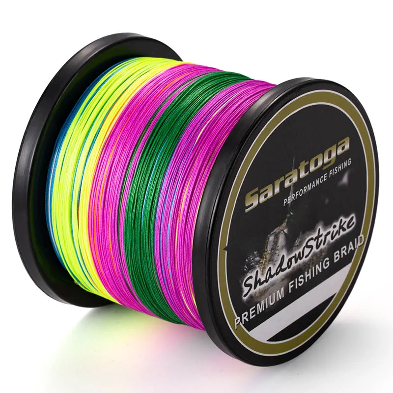 Саратога Сверхпрочный материал из Японии 1500 м/1650 ярдов 8 жил 30-100lb 100% PE плетеная