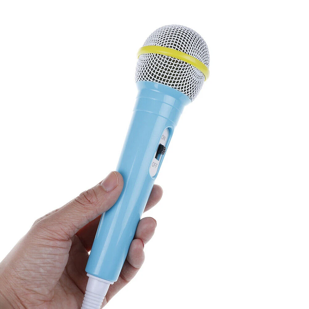 Микрофон детский проводной для караоке музыкальных инструментов - купить по