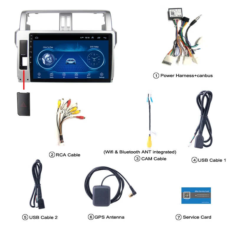 Android Multimedia Video Player Navigation GPS For 2014-2017 Toyota LAND CRUISER PRADO 150 Car Radio | Автомобили и мотоциклы