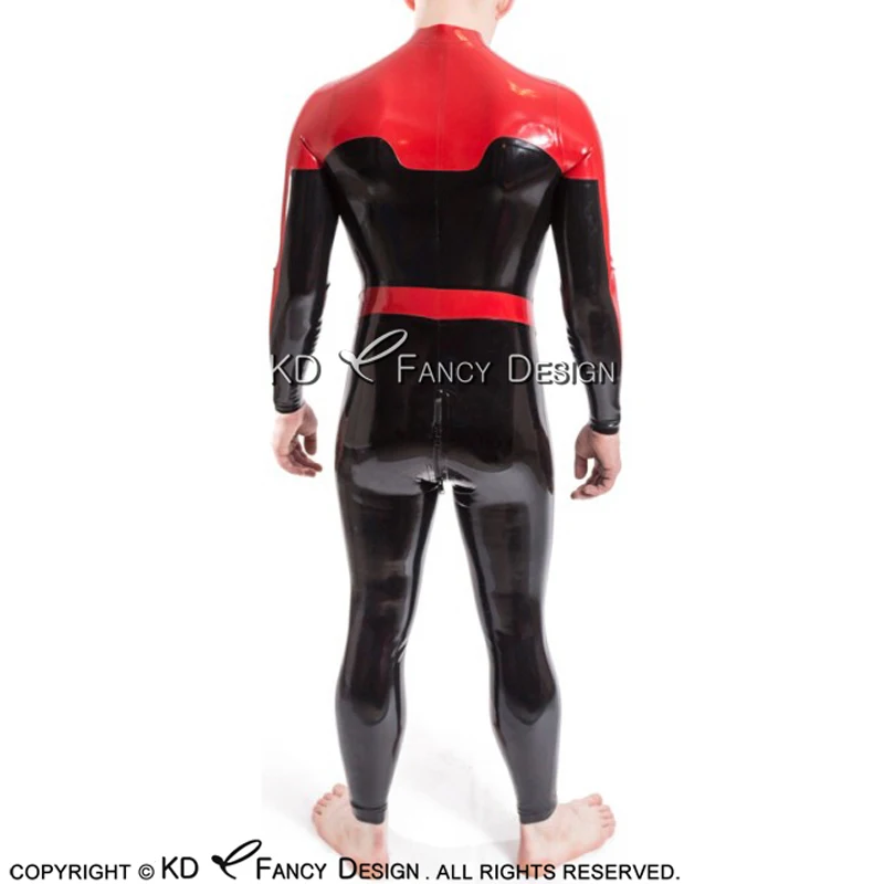 Соблазнительный латексный костюм кошки с молнией спереди и сзади длинными