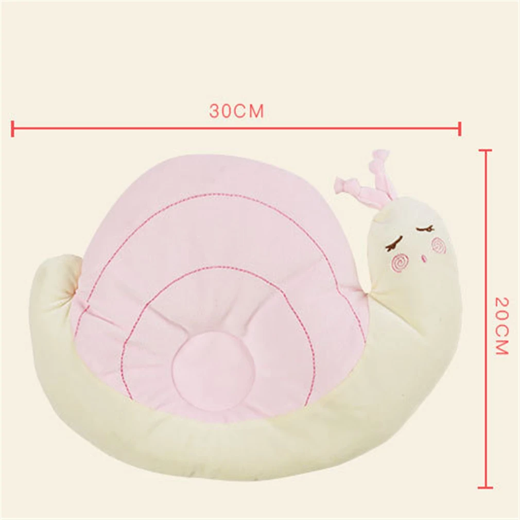 

Baby Pillow Cute Snail Plush Cloth Pillow Animals Sleep Pillow Soft Cushion For Kids 33*22cm Baby Room Decor Infant Bedding