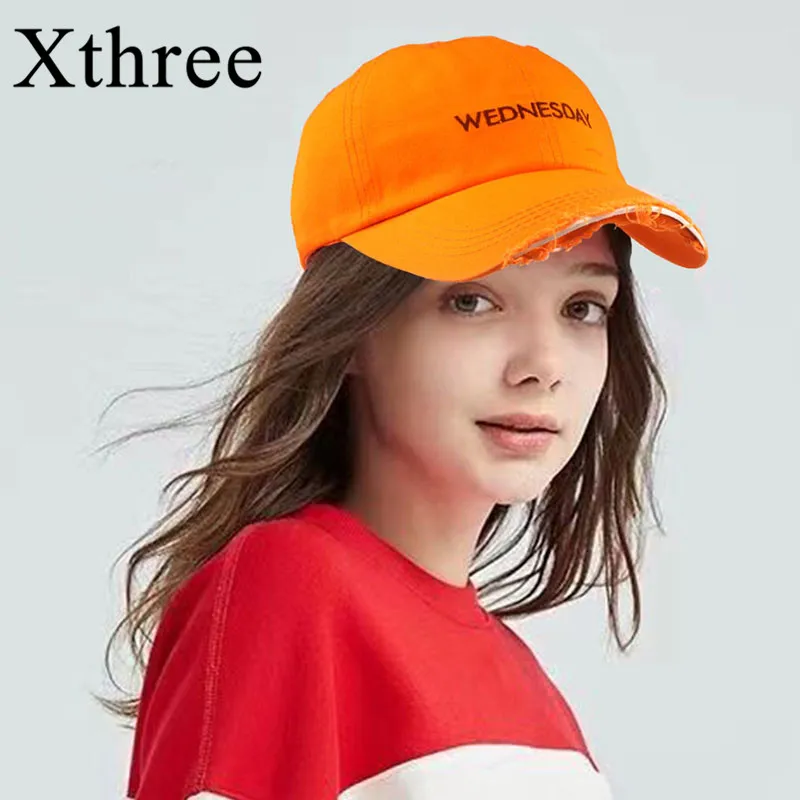 

Xthree Summer Women And Men's Baseball Cap Sunday To Saturday Hat Snapback Hat Embroidery Bone Cap Gorras Casual Casquette