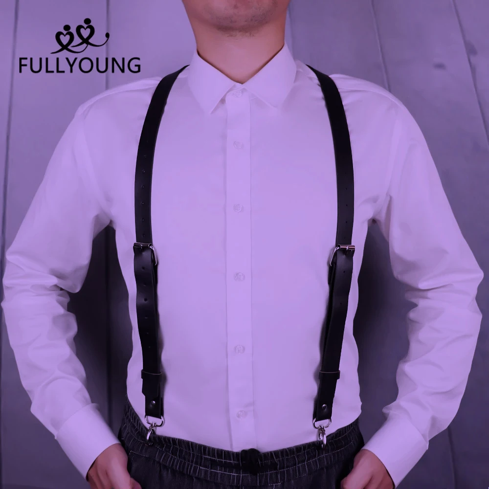 Ремень для бондажа Fullyoung мужской из искусственной кожи аксессуары повседневного