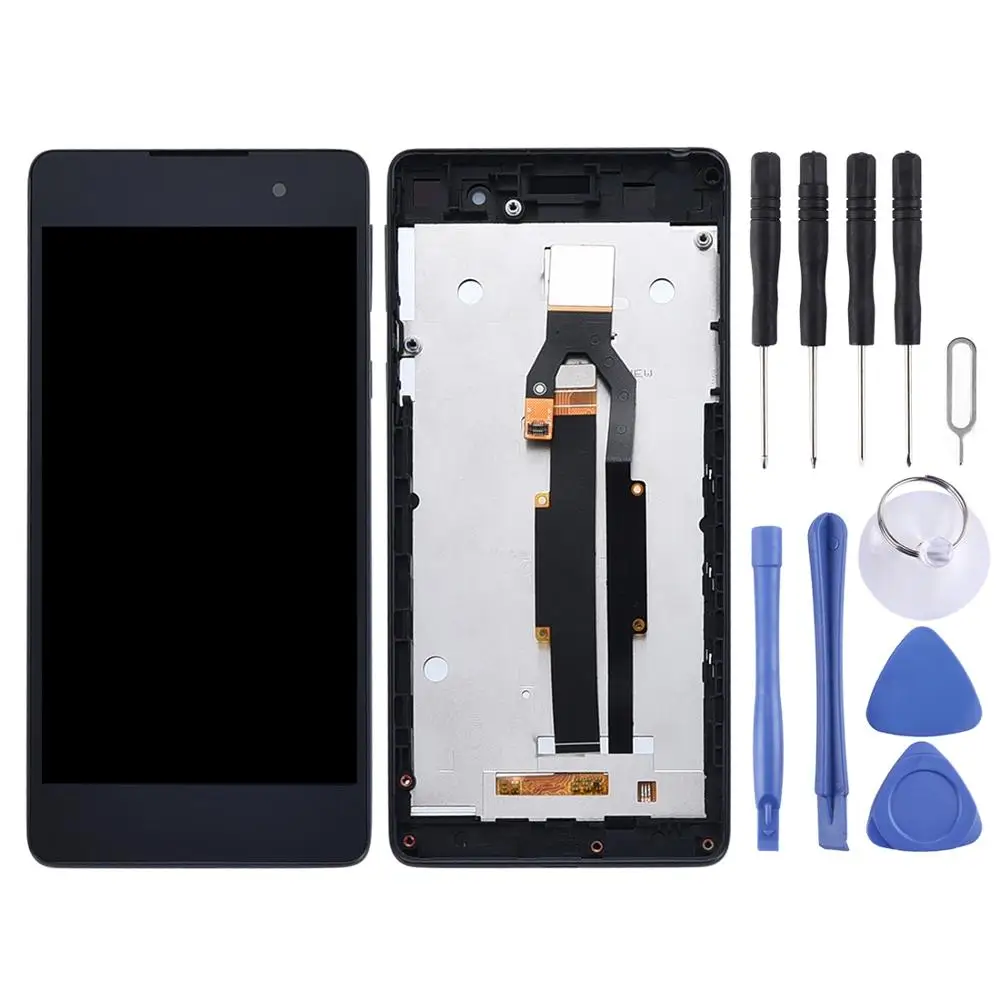 LCD Screen and Digitizer Full Assembly with Frame for Sony Xperia E5 F3311 F3313 | Мобильные телефоны и аксессуары