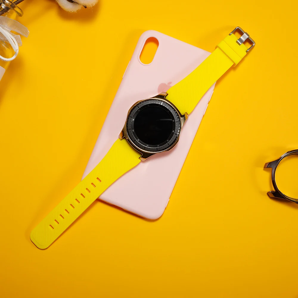 Ремешок и чехол для Samsung gear S3 Frontier универсальный защитный браслет Galaxy watch 46 мм 42 м 22