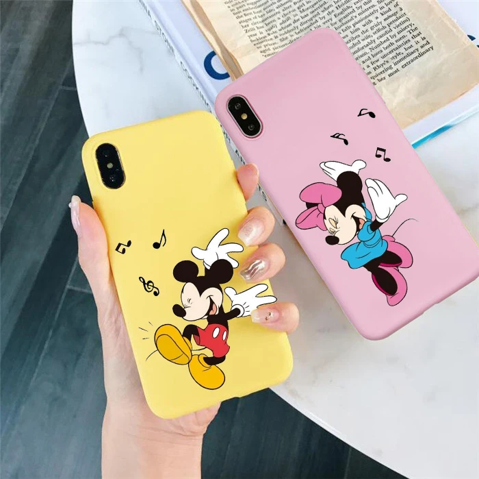 Мягкий термополиуретановый чехол с Микки и Минни для huawei p30 pro p30 lite p20 pro p10 mate 20 p10 lite honor 9 lite honor 10 lite