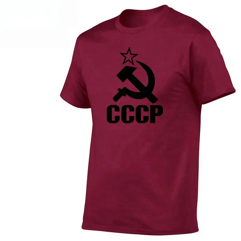 20 Летние русские футболки CCCP для мужчин, футболки с коротким рукавом, футболки с круглым вырезом из хлопка для мужчин - Цвет: 20