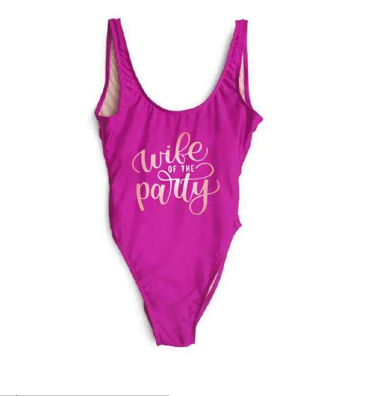 Женский слитный купальник для девичвечерние или подружки невесты|Комбинезоны| |