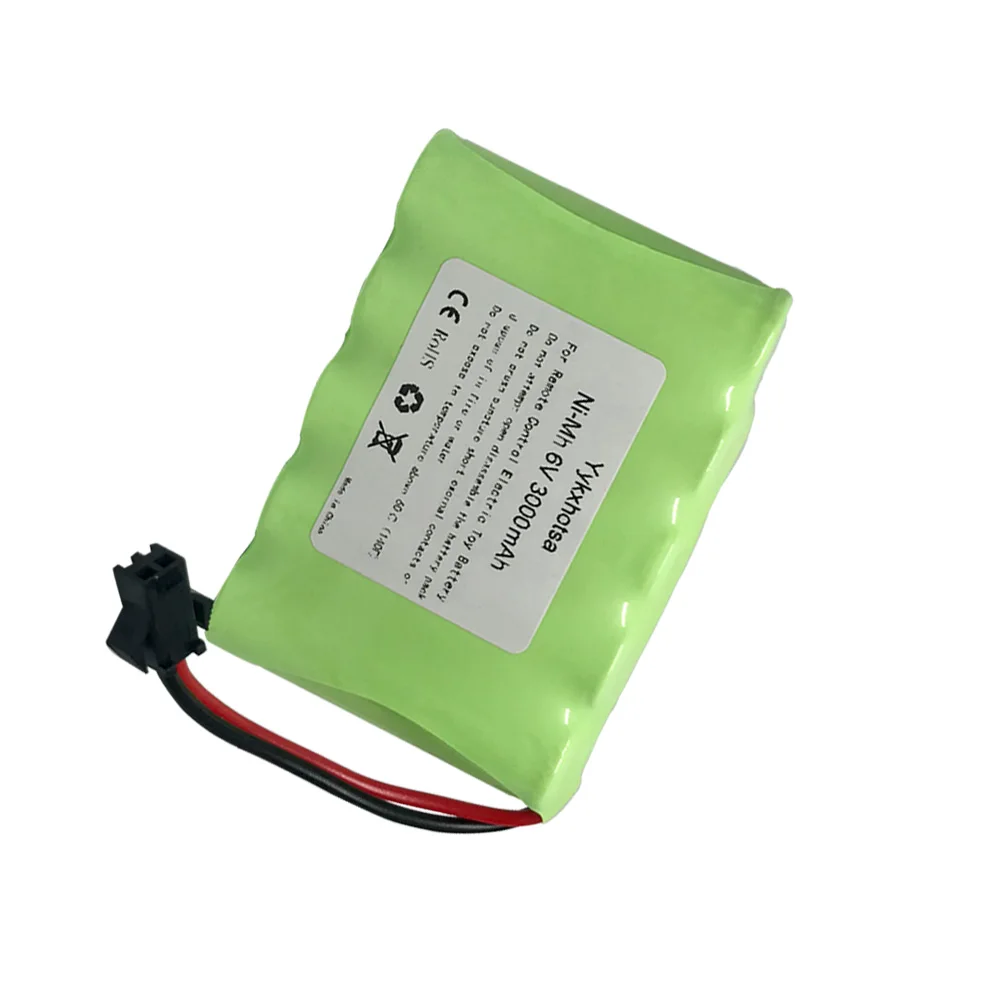 6V 3000 mah Ni-MH батарея для RC Электрические игрушки автомобиль Грузовик Лодка высокой емкости nimh батарея 6 v 3000 mah SM/JST/TAMIYA/EL-2P штекер