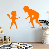 rugby wall decal kids room decoration father and son stickers home decor love theme mural accompany c7023