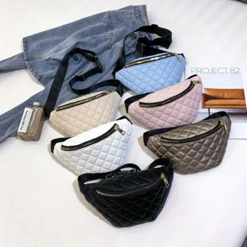 Женская поясная сумка для путешествий кошелек на пояс денег Блестящий