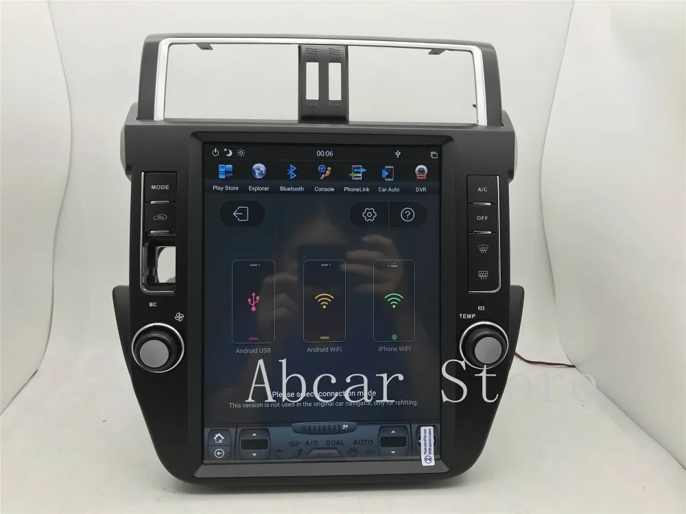 12,1 ''Tesla стиль Android 8,1 автомобильный dvd-плеер gps навигация для Toyota Land Cruiser Prado 150- стерео радио ips px6