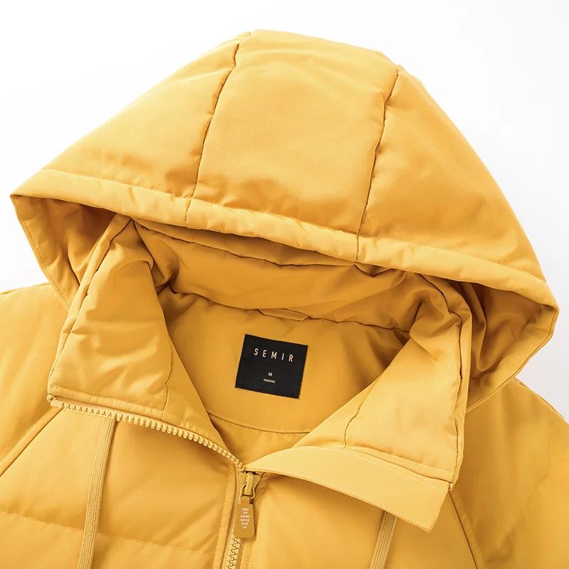 

SEMIR Down jacket women 2020 winter new oversize loose hooded girl jacket keep warm ins trend simple winter coat for woman
