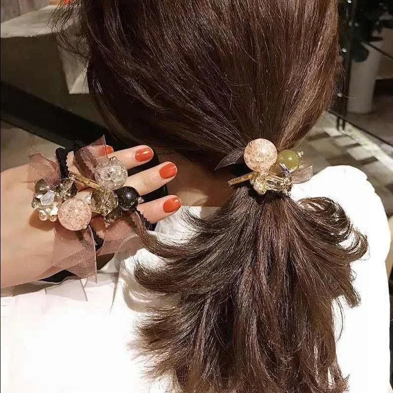 

Европейские и американские аксессуары для волос для девушек, взрывное кольцо для волос, темпераментная веревка для волос для взрослых, очен...