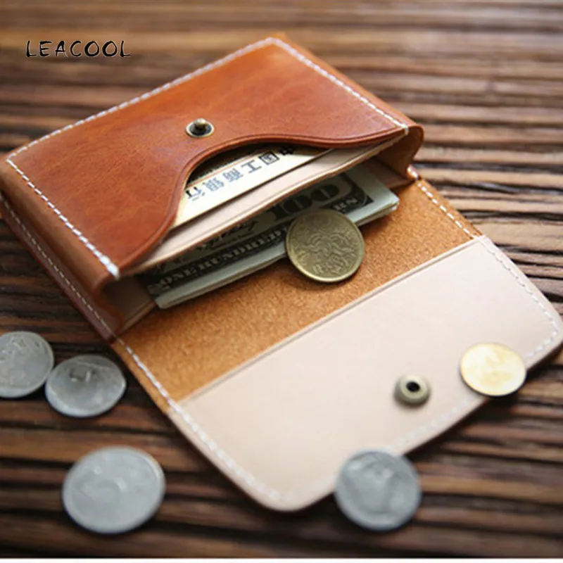 

Винтажные бумажники для карт из натуральной кожи, мужские держатели для кредитных карт, женские визитницы Hlder, Мужской органайзер, визитница