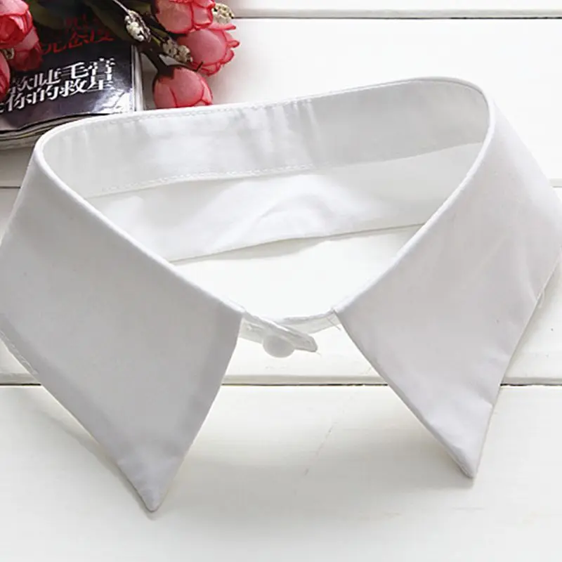 

Classic Black/White Collar Shirt Fake Collar Tie Vintage Detachable Collar False Collar Lapel Blouse Top Women/Men Clothes F25