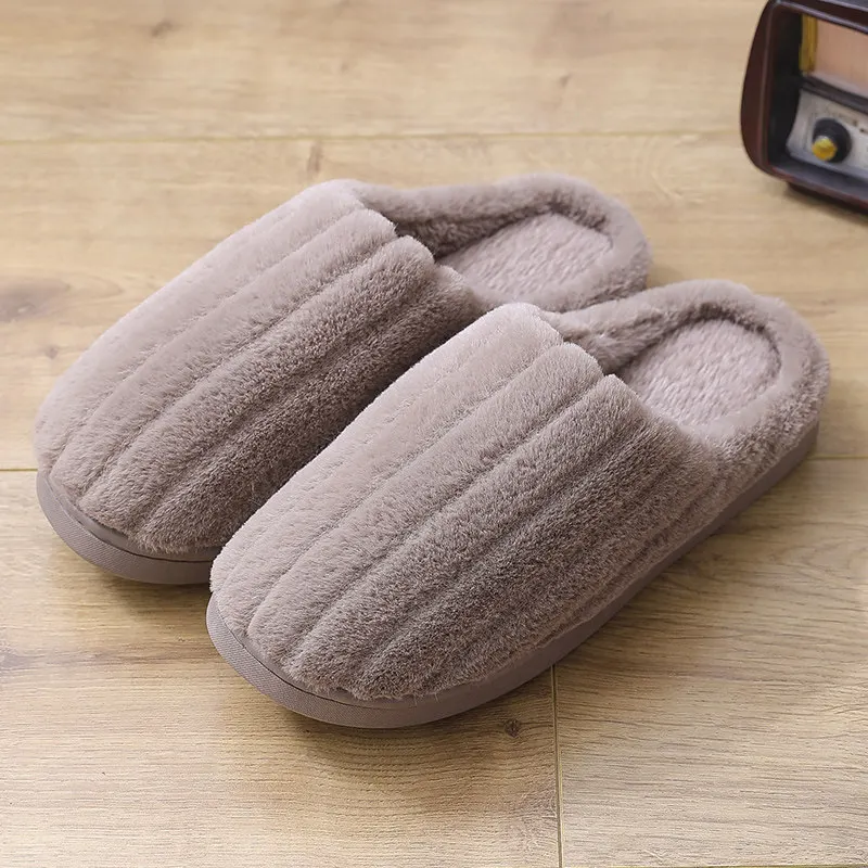 Зимние хлопковые мужские тапочки новинка 2019 простая домашняя Нескользящая