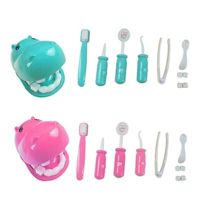 Игрушка для ролевых игр, стоматолог, проверка зубов, набор медицинских моделей, Обучающие ролевые игры, обучающие игрушки для детей, 9 шт.