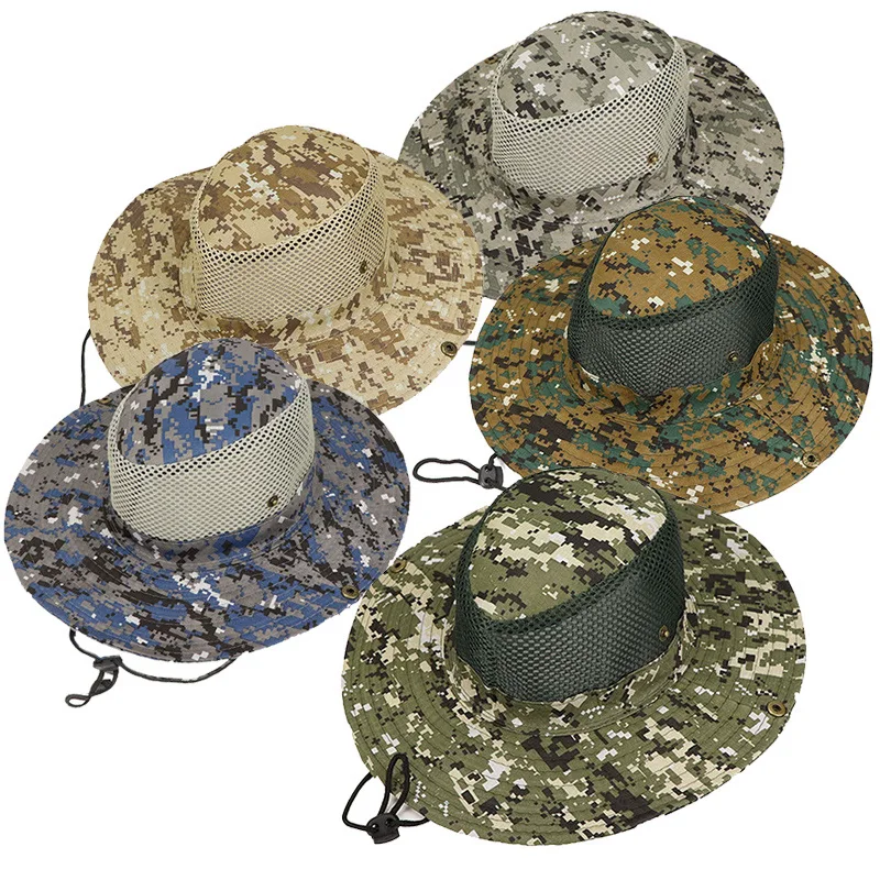 

Fishing Camouflage Cap Camo Tactical Hat Sunshade Sea Beach Sun Hats Outdoor Camping Tools Army Climbing Hiking Sport