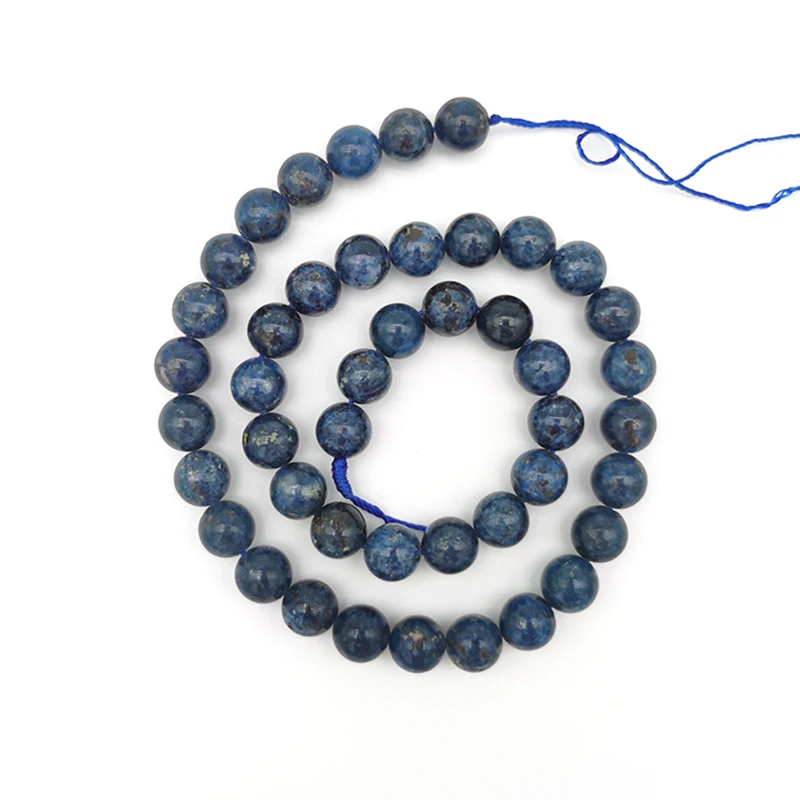 

6-12mm Round Stones Beads Strands Natural Gemstones Rough Crystal Healing AA Blue Spinel Beads for Bracelet Bangle