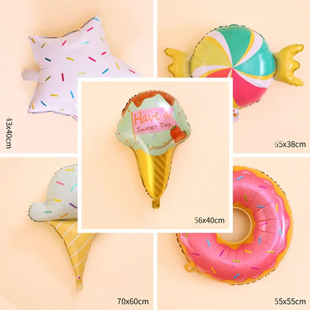 Воздушные шары для детей пончик мороженое сахар Звезда Форма фольгированный