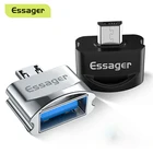 Адаптер Essager OTG Micro USB для Samsung Xiaomi Huawei Android Micro USB папа-USB 2,0 мама