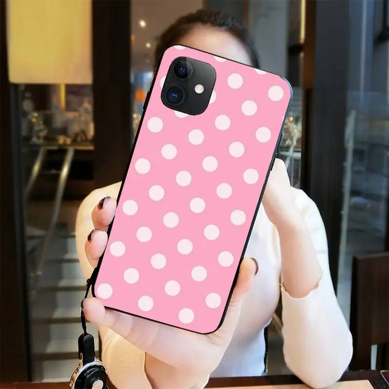 polka dots art phone case for iphone 12 pro max 11 pro xs max 8 7 6 6s plus x 5s se 2020 xr case free global shipping