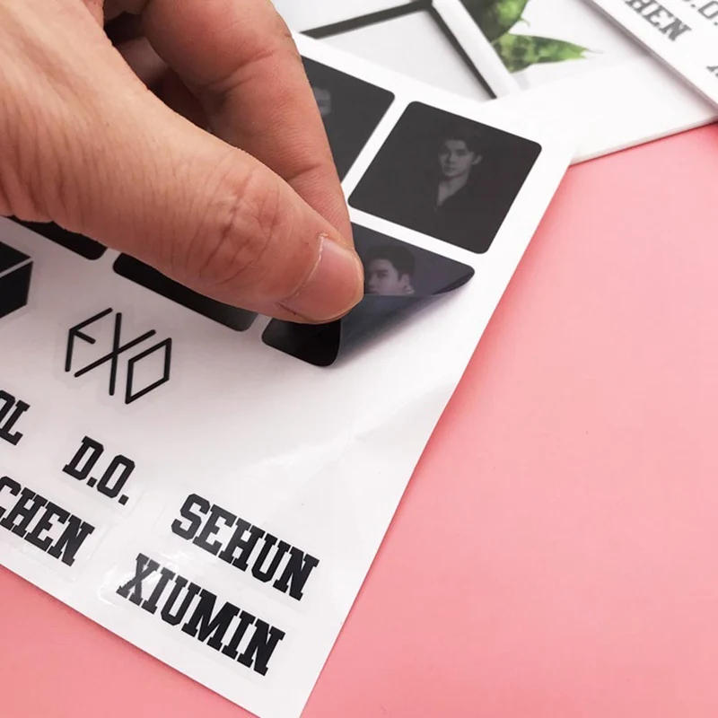 

Creative Cute Self-made Exo Team Logo Stickers EXO Pretty Boys Decorative Stickers Scrapbooking Sticker DIY Craft Photo Albums