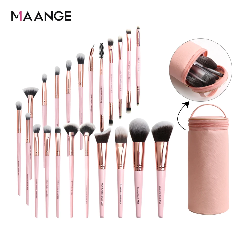 Набор кистей для макияжа MAANGE 6/18/22 шт. с держателем|Аппликатор теней век| |