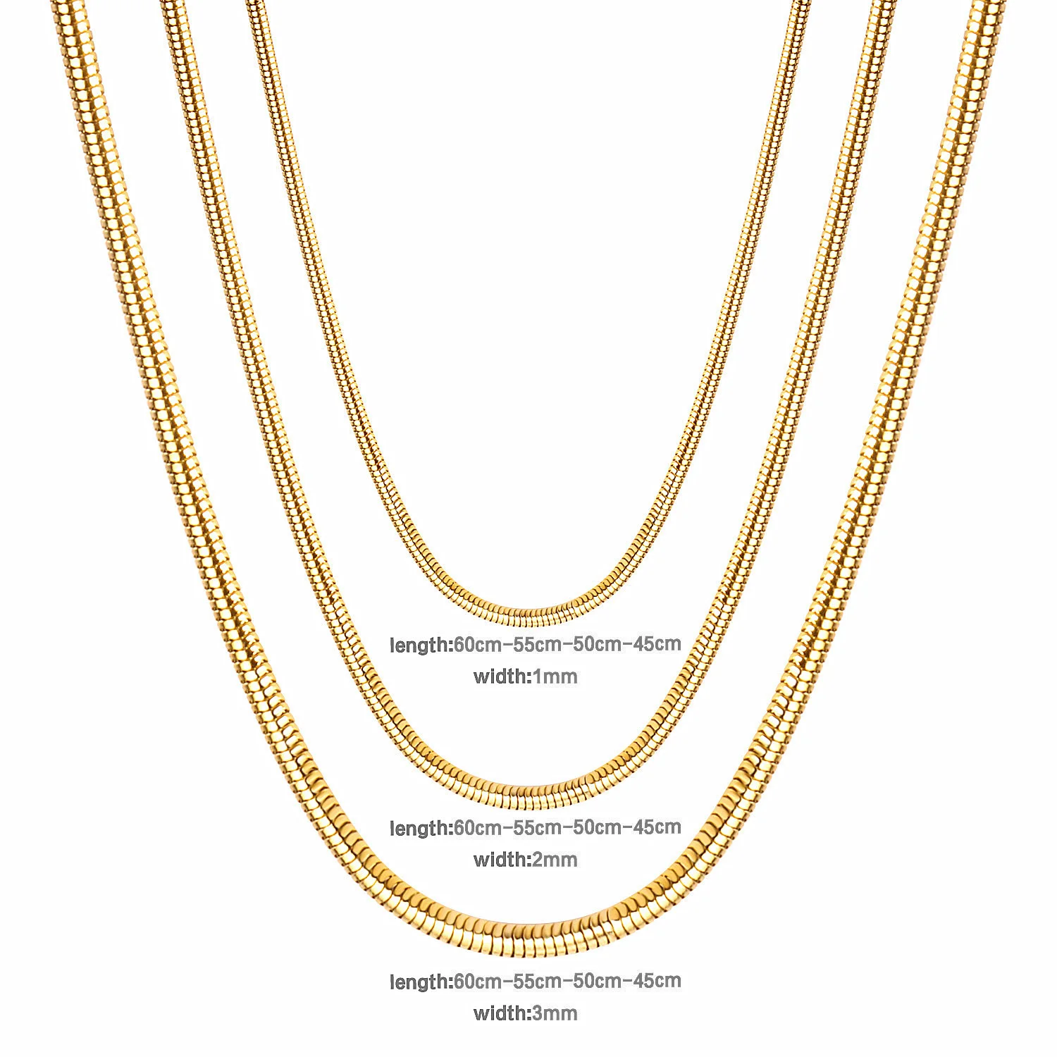 Массивный чокер LUXUKISSKIDS из нержавеющей стали для мужчин и женщин цепочка под