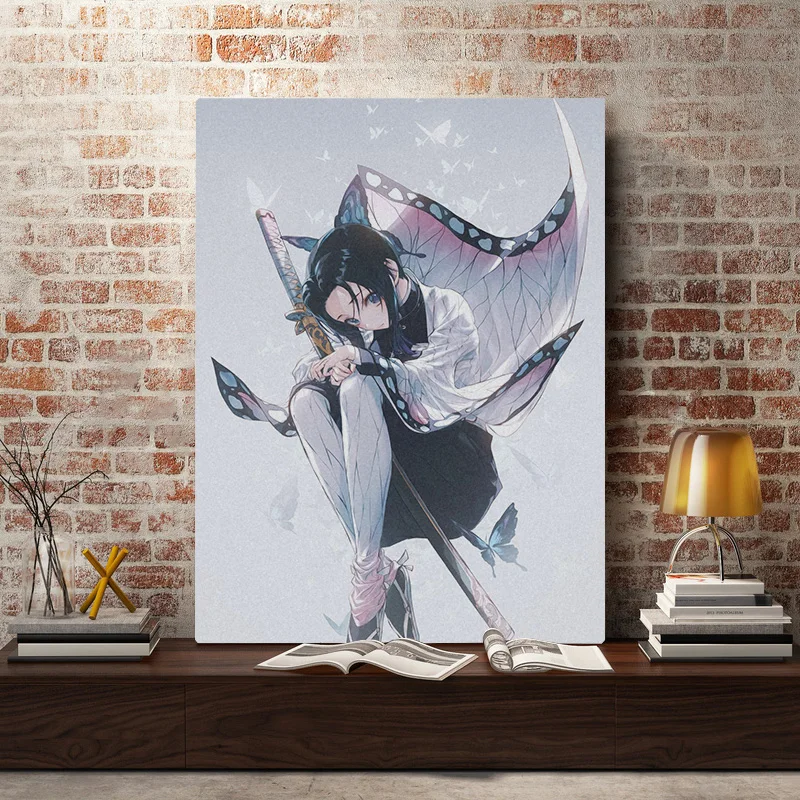 Shinobu Kocho Demon Slayer Kimetsu no Yaiba Настенный декор на холсте постеры для гостиной декоративная картина для спальни