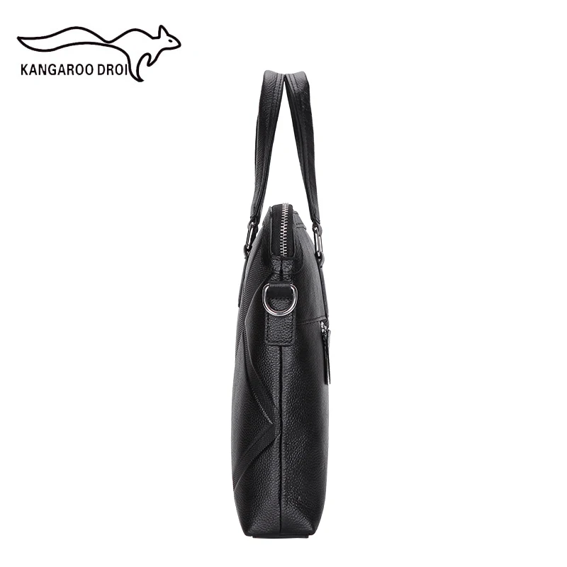 Top Layer Cowhide Men's Briefcase Business Handbag Male Shoulder Cross Body Bag Laptop Messenger Bag Man Travel Bag