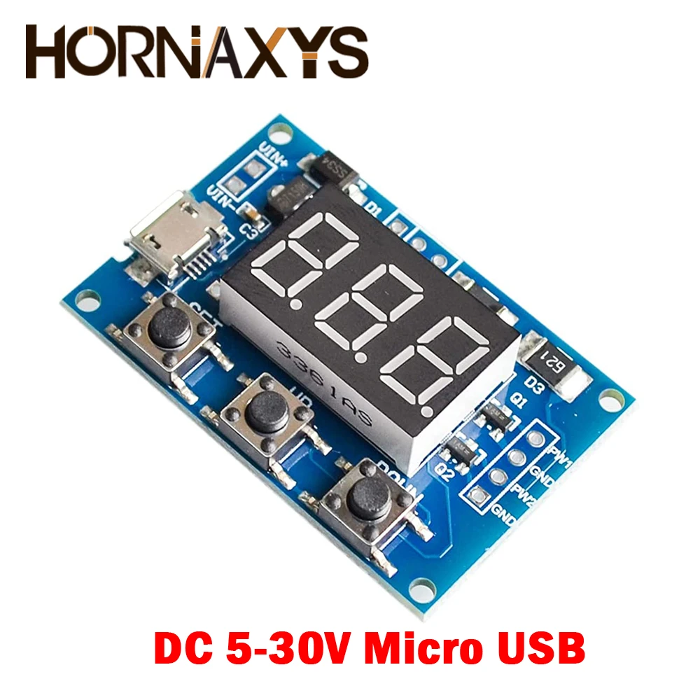 Постоянный ток 5-30 в Micro USB 5 В независимая мощность двухканальная цифровая