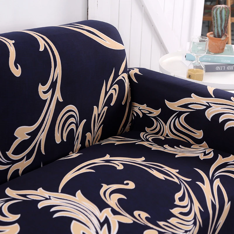 Стиль барокко диван охватывает стрейч для гостиная чехлы из спандекса чехол