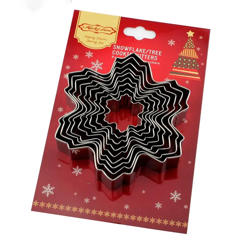 Рождественский резак для печенья Снежинка модель из нержавеющей стали помадка