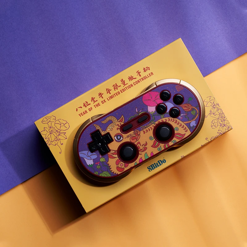 2021 8BitDo New Year Limited Edition Controller for Switch Windows macOS Steam Android N30 Pro2 Wireless Bluetooth Gamepad