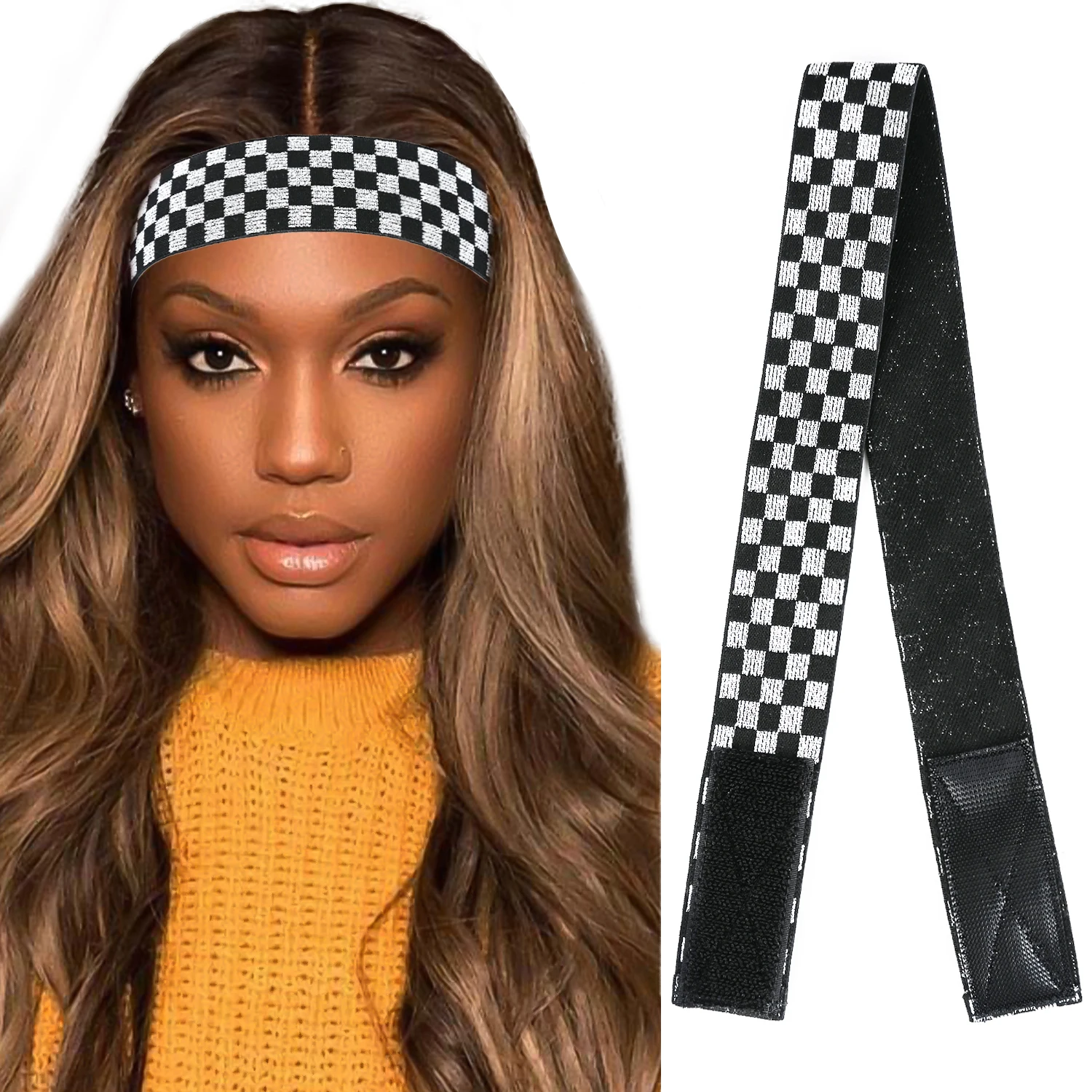 

Hair Straps Edge Banding Edge Scarf Women'S Headband Wig Wig Pink Wig Accessories Tools Custom Elastic Bands For Wigs