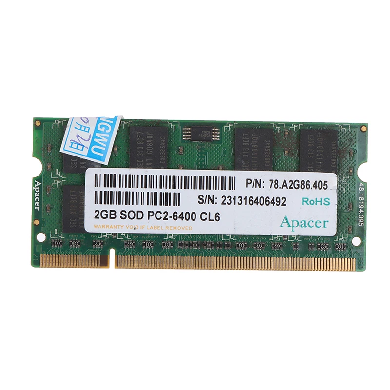 

1 Pieces 2GB DDR2 800Mhz Laptop Memory Notebook RAM New