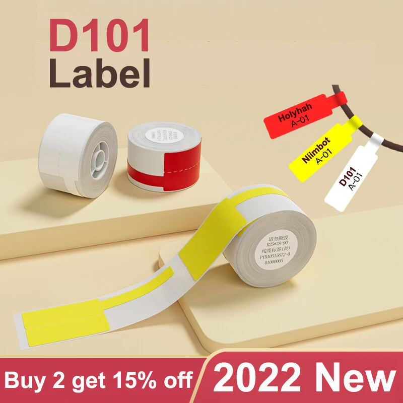 NIIMBOT D101 D11 Plus Weiß Mini Drucker Label Aufkleber für Wasserdichte Reißfest Supermarkt Preis Label Papier Name Kabel