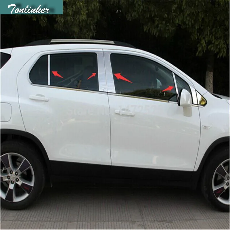 Tonlinker 8 шт. Сделай Сам Стайлинг автомобиля колонка из нержавеющей стали украшение