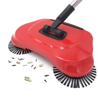 stainless steel sweeping machine push type hand push magic broom dustpan handle household cleaning package hand push sweeper mop