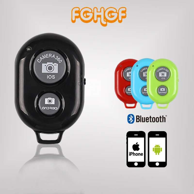 FGHGF Bluetooth телефон кнопка спуска затвора для iPhone X 7 8 селфи палка спуск беспроводной