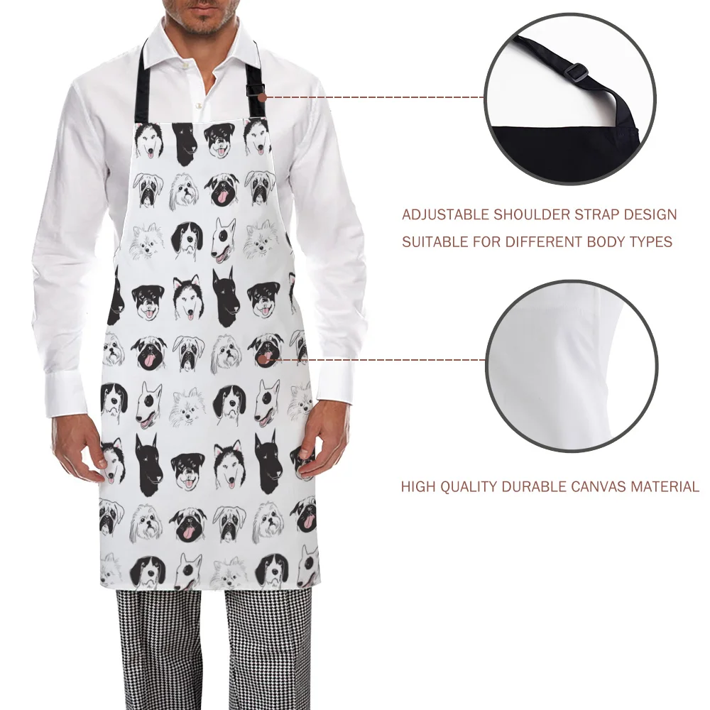 Смешной фартук забавная собака хаски Доберман Померанский Бульдог Мопс Собака