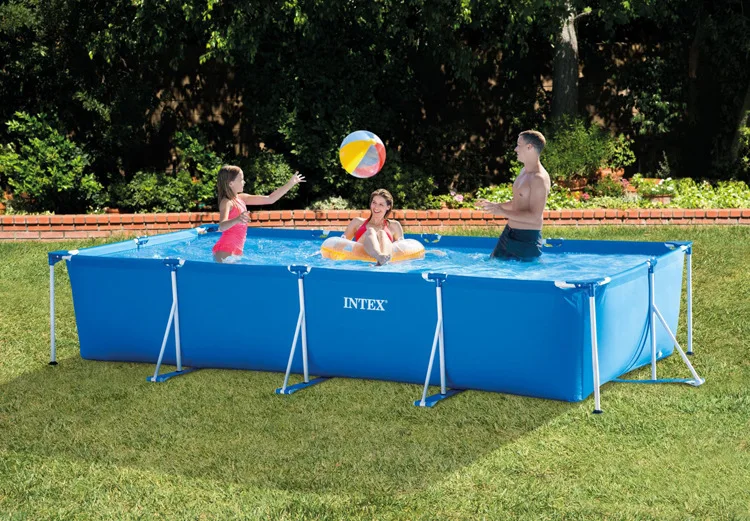 

450*220*84CM rectangular pipe rack swimming pool large bracket children's family paddling pool