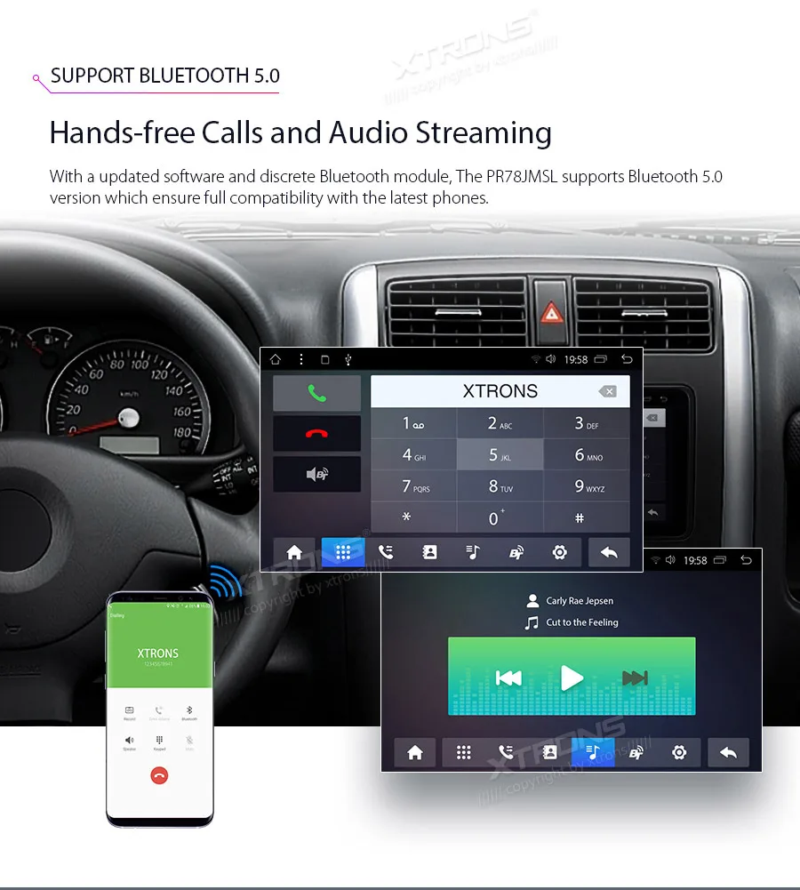 XTRONS 7 &quotAndroid 8 1 автомобильный Радио стерео Мультимедийный Плеер Для Suzuki Jimny 2007 2010