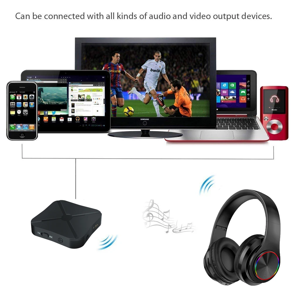 Многофункциональная стерео Беспроводная тв гарнитура Bluetooth наушники с