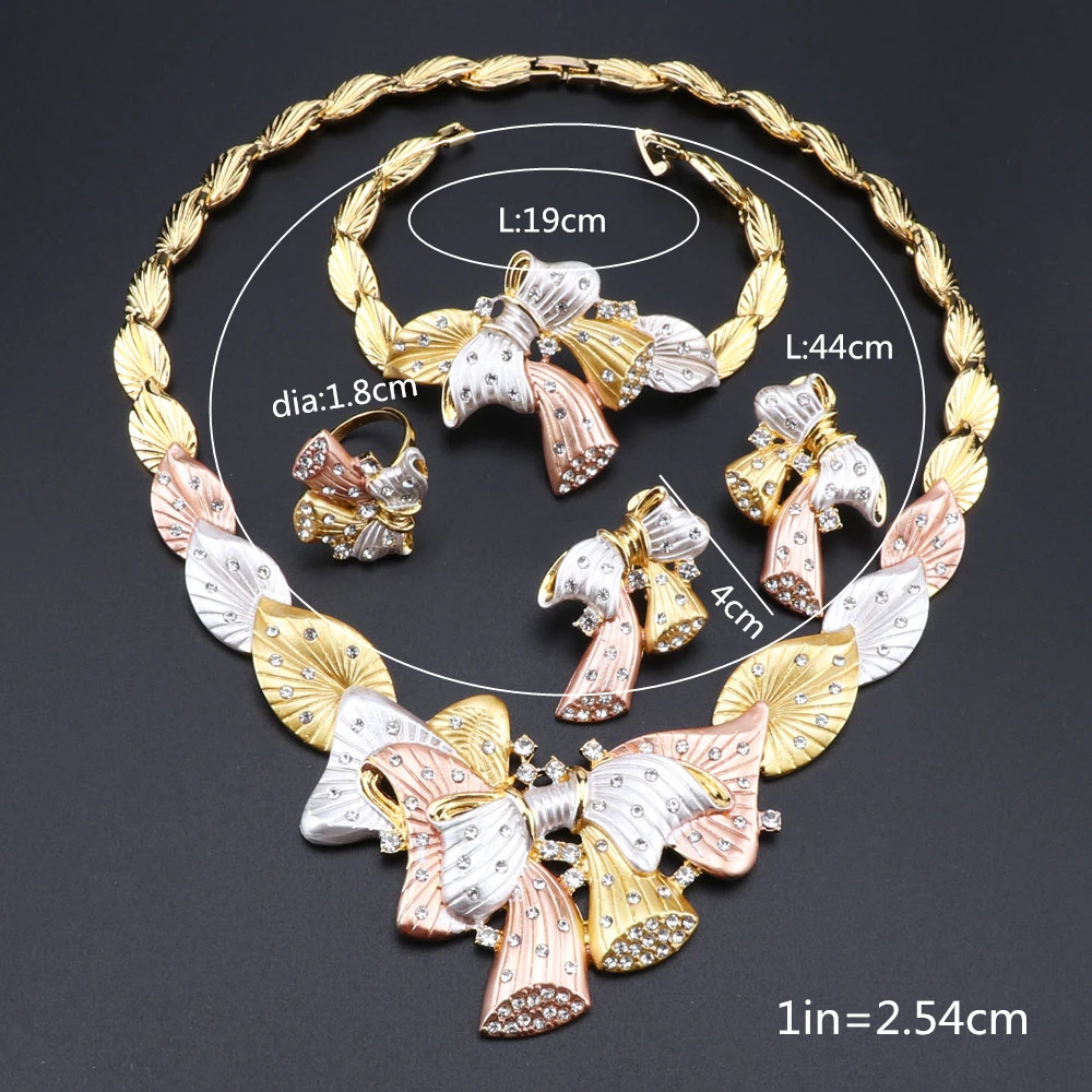 Комплект из колье серёг браслета кольца и | Украшения аксессуары