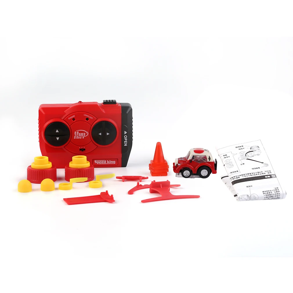 

Mini Car 5 cm Mini Remote Control Car Stunt Cool Skill Car Children Boy White Collar Desktop Gift Toy